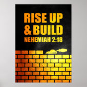 Nehemiah 2:18 Bibelverse Poster (Vorne)