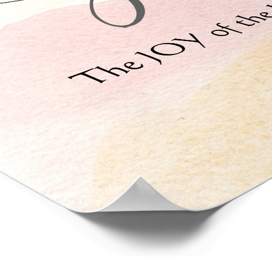 Nehemiah 8:10 Die Freude des Herrn ist eure Stärke Poster (Ecke)