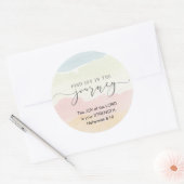 Nehemiah 8:10 Die Freude des Herrn ist eure Stärke Runder Aufkleber (Umschlag)