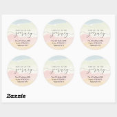 Nehemiah 8:10 Die Freude des Herrn ist eure Stärke Runder Aufkleber (Blatt)