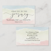 Nehemiah 8:10 Die Freude des Herrn ist eure Stärke Visitenkarte (Vorne/Hinten)