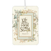 Nehemiah 8:10 Die Freude des Herrn ist meine Stärk Autolufterfrischer (Vorderseite)