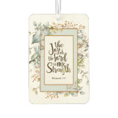 Nehemiah 8:10 Die Freude des Herrn ist meine Stärk Autolufterfrischer (Rückseite)