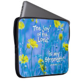 Nehemiah 8:10 Die Freude des Herrn ist meine Stärk Laptopschutzhülle (Vorne Rechts)