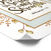 Nehemiah 8:10 Die Freude des Herrn ist meine Stärk Poster (Ecke)