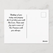 Nehemiah 8:10 Die Freude des Herrn ist meine Stärk Postkarte (Rückseite)