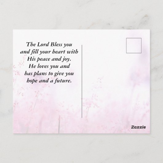 Nehemiah 8:10 Die Freude des Herrn ist meine Stärk Postkarte (Rückseite)