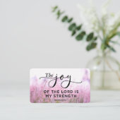 Nehemiah 8:10 Die Freude des Herrn ist meine Stärk Visitenkarte (Stehend Vorderseite)