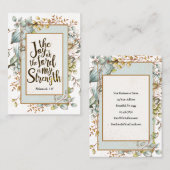 Nehemiah 8:10 Die Freude des Herrn ist meine Stärk Visitenkarte (Vorne/Hinten)