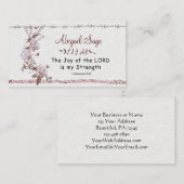 Nehemiah 8:10 Die Freude des Herrn ist meine Stärk Visitenkarte (Vorne/Hinten)