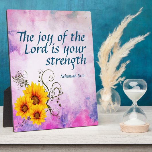 Nehemiah 8:10 fotoplatte (Seite)