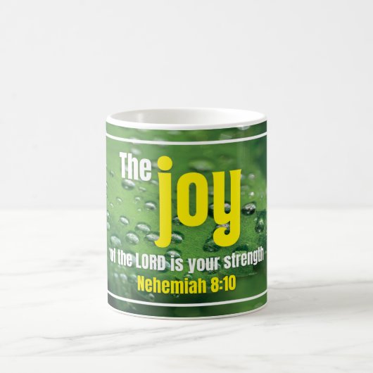 Nehemiah 8 10 | FREUDE DES HERRN Christlich Kaffeetasse (Mittel)