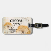 Nehemiah 8:10 Joy of the Lord Bible Dandelion Gepäckanhänger (Vorderseite horizontal)