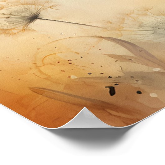 Nehemiah 8:10 Joy of the Lord Bible Dandelion Poster (Ecke)