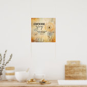Nehemiah 8:10 Joy of the Lord Bible Dandelion Poster (Küche)