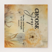 Nehemiah 8:10 Joy of the Lord Bible Dandelion Puzzle (Horizontal)