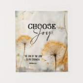 Nehemiah 8:10 Joy of the Lord Bible Dandelion Wandteppich (Vorderseite)