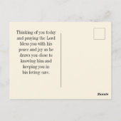 Nehemiah 8:10 Joy of the Lord Bible Verse Blume Postkarte (Rückseite)