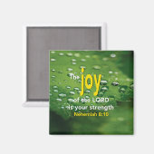 Nehemiah 8:10 | JOY OF THE LORD | CHRISTLICH Magnet (Vorderseite/Rückseite)