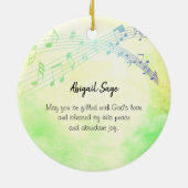 Nehemiah 8:10 Joy of the Lord is Your Strength Keramik Ornament (Hinten)