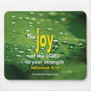 Nehemiah 8:10 JOY OF THE LORD Personalisiert Mousepad