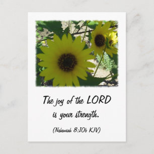 Nehemiah 8:10 postkarte