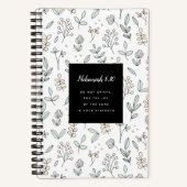 Nehemiah 8:10 Scripture-Notebook Notizblock (Vorderseite)