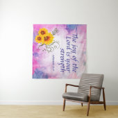 Nehemiah 8:10 wandteppich (Beispiel (Horizontal))