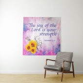 Nehemiah 8:10 wandteppich (Beispiel)