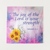 Nehemiah 8:10 wandteppich (Vorderseite)