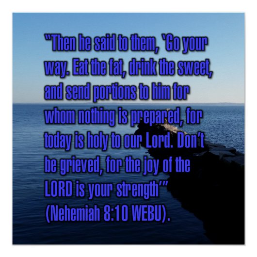 Nehemiah 8:10 WEBU Poster (Vorderseite)