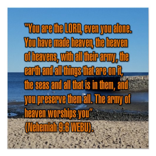 Nehemiah 9:6 WEBU Poster (Vorderseite)