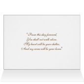 Nehmen der Flug-Hochzeits-Karte (Innenansicht Horizontal (Oben))