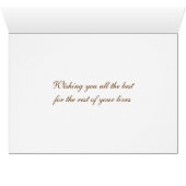 Nehmen der Flug-Hochzeits-Karte (Innenansicht Horizontal (Unten))