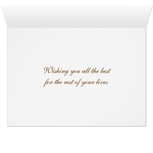 Nehmen der Flug-Hochzeits-Karte (Innenansicht Horizontal (Unten))