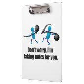 Nehmen der Kenntnisse Klemmbrett (Links)