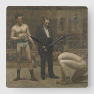 Nehmen der Zählung Quadratische Wanduhr