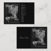 Nehmen des Tees mit Clara-Hintern Visitenkarte (Vorne/Hinten)