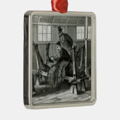 Nehmen des Virus vom Kalb Silbernes Ornament (Rechts)