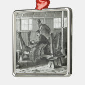 Nehmen des Virus vom Kalb Silbernes Ornament (Links)