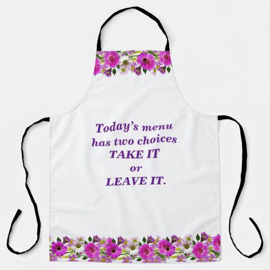 nehmen oder es in großer Schürze verlassen (Vorderseite)