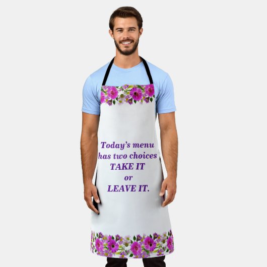 nehmen oder es in großer Schürze verlassen (Getragen)