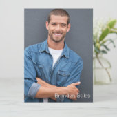 Nehmen Sie 2 Hollywood Schauspieler Talent Promo C Einladung (Stehend Vorderseite)