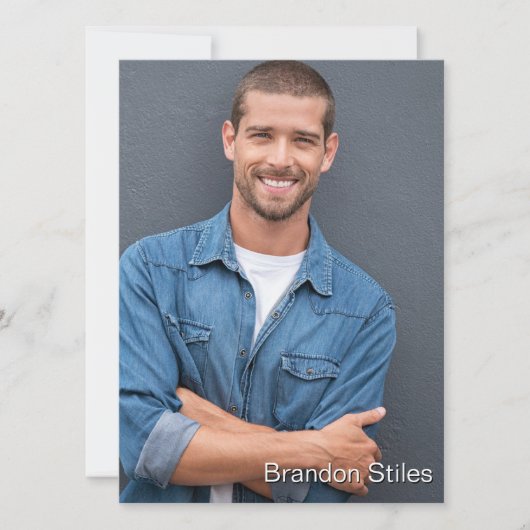 Nehmen Sie 2 Hollywood Schauspieler Talent Promo C Einladung (Vorderseite)