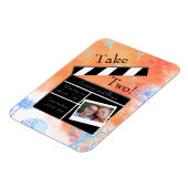 Nehmen Sie 2 Save the Date Löwenzahn und Wolken Magnet (Linke Seite)