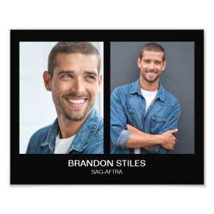 Nehmen Sie 2 Schauspiel Headshot 8x10 Double Fotodruck