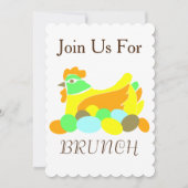 Nehmen Sie am Brunch teil Einladung (Vorderseite)