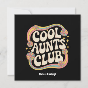 Nehmen Sie am Coolen Tanten Club Funny Oversized G Einladung