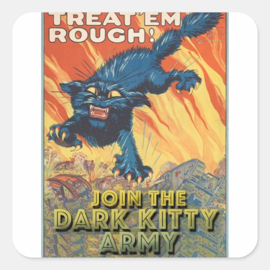 Nehmen Sie am DKA-Aufkleber teil Quadratischer Aufkleber (Vorderseite)