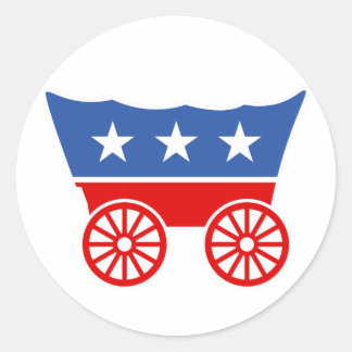 Nehmen Sie am Donner-Party-Sticker teil Runder Aufkleber